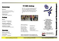 Turn Flyer - Turnen und Gymnastik beim TV Amberg