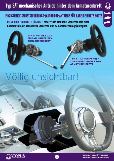 Präzisions-Produkte für kabelgelenkte Motorboote ... - Octopus Europe