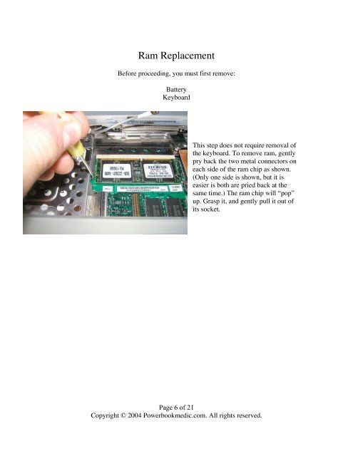 Apple Clamshell iBook Repair Manual - Powerbook Medic