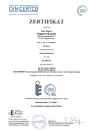 DIN CERTCO - Carl Capito Heiztechnik Gmbh