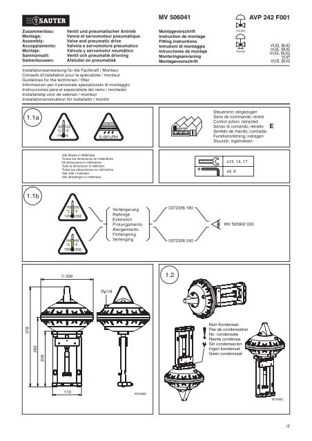 MV 506041 AVP 242 F001 1.2 1.1a E 1.1b - Sauter