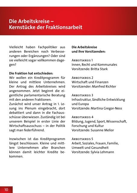 Auf einen Blick - SPD-Landtagsfraktion Brandenburg