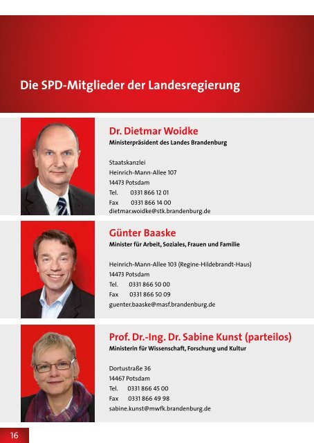 Auf einen Blick - SPD-Landtagsfraktion Brandenburg