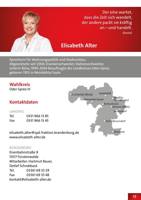 Auf einen Blick - SPD-Landtagsfraktion Brandenburg