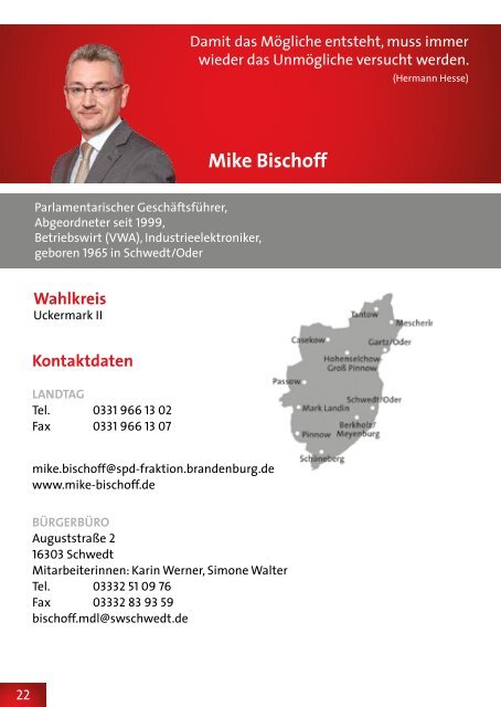 Auf einen Blick - SPD-Landtagsfraktion Brandenburg