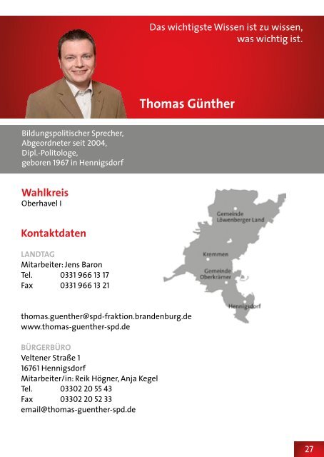 Auf einen Blick - SPD-Landtagsfraktion Brandenburg