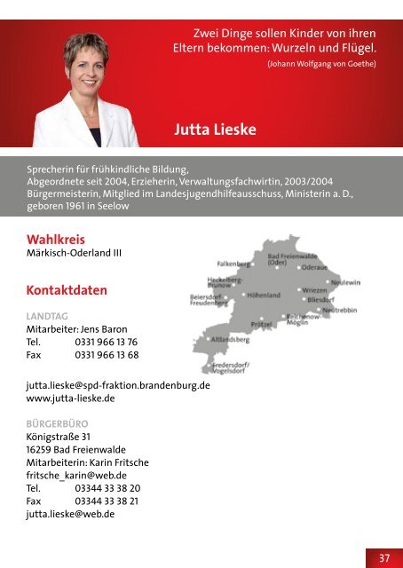 Auf einen Blick - SPD-Landtagsfraktion Brandenburg