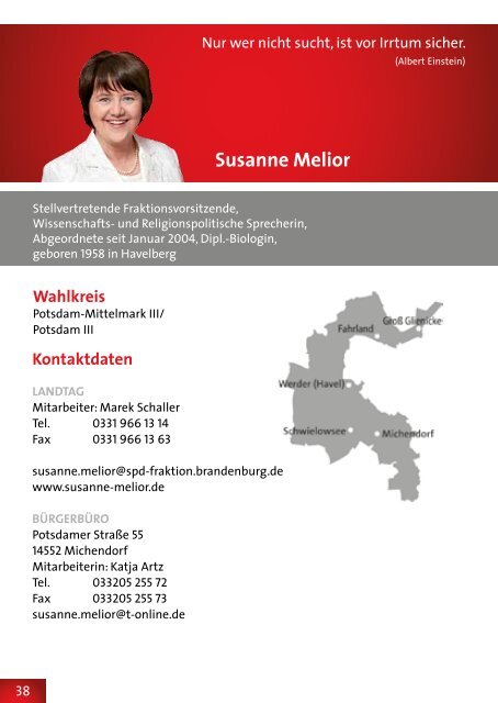 Auf einen Blick - SPD-Landtagsfraktion Brandenburg