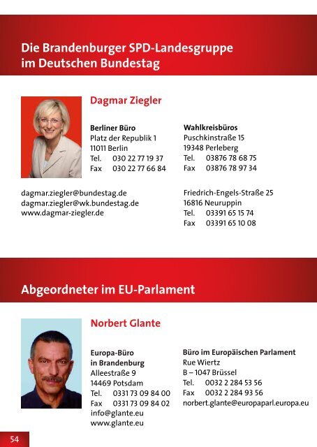 Auf einen Blick - SPD-Landtagsfraktion Brandenburg