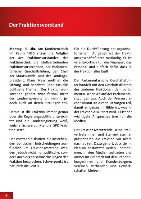 Auf einen Blick - SPD-Landtagsfraktion Brandenburg