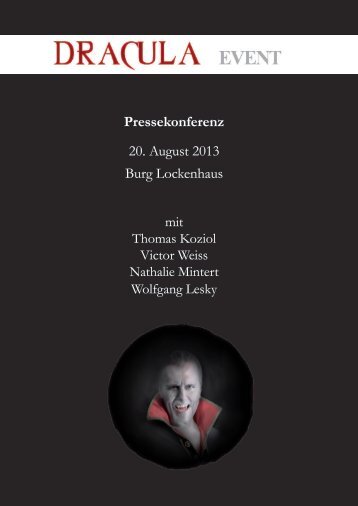 Pressekonferenz 20. August 2013 Burg ... - Kultur Burgenland