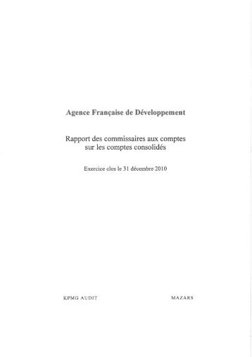 Comptes_consolides_AFD_2010.pdf - Agence FranÃƒÂ§aise de ...