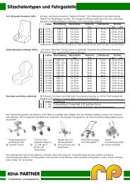 Dispoliste Sitzschalen_2011_DA3 - REHA PARTNER