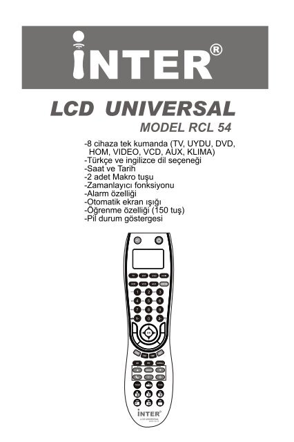 RCL54T MUNUL.cdr - Ä°nter akÄ±llÄ± Kumanda