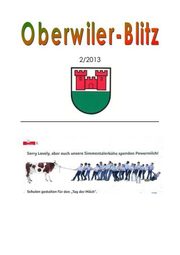 Oberwilerblitz 2/2013 - Oberwil im Simmental