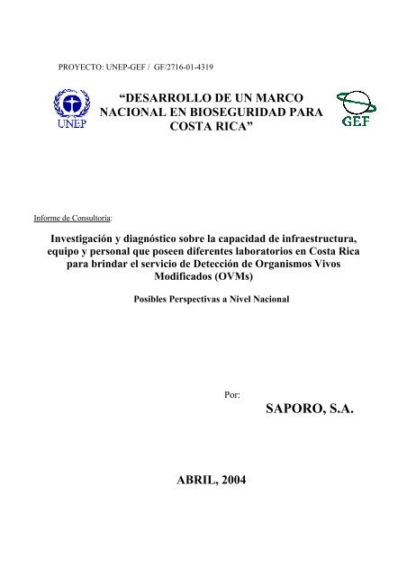 NBF CR Consultoria Laboratorios OVMs.pdf - UNEP