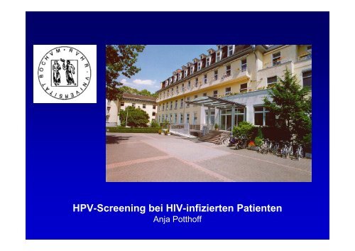 Potthoff_HPV Screening bei HIV-infizierten Patienten