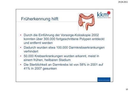 Vorsorge- Koloskopie - Katholisches Klinikum Mainz