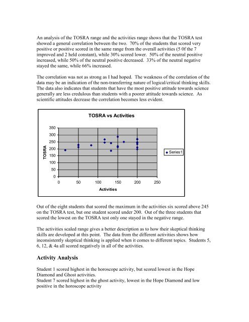 Skeptical Thinking in the Classroom and its Impact - School of Arts ...