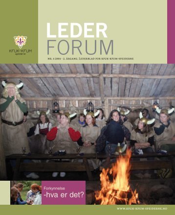 Lederforum nr. 4 2004 - KFUK-KFUM-speiderne