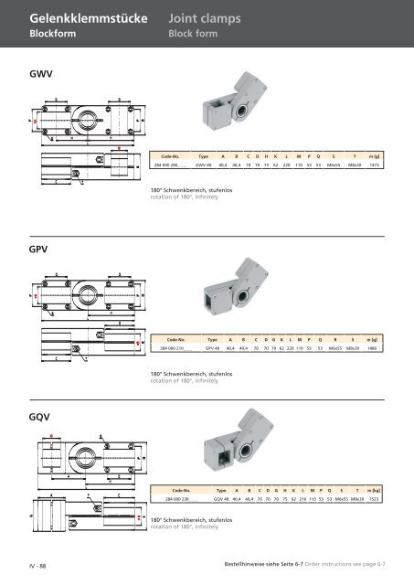 FuÃƒÂŸklemmstÃƒÂ¼cke Base clamps