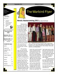 The Warbird Flyer - Wolsey-Wessington School