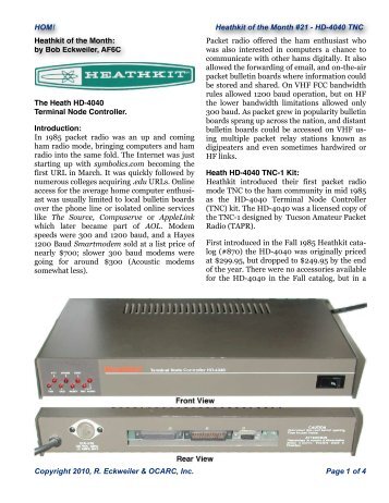 Heathkit HD-4040 - Orange County Amateur Radio Club