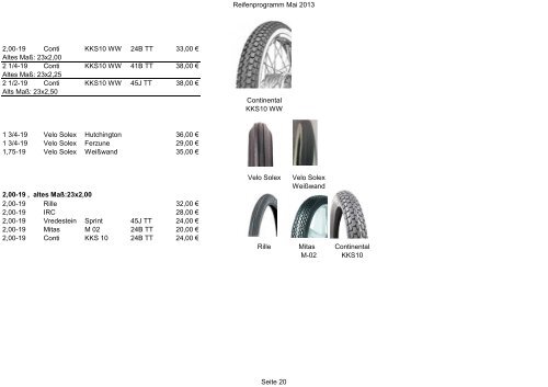 Reifen 19 Zoll Jeckel