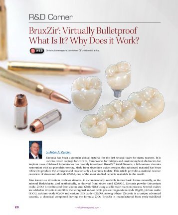 BruxZirÂ®: Virtually Bulletproof What Is It? - Glidewell Dental Labs