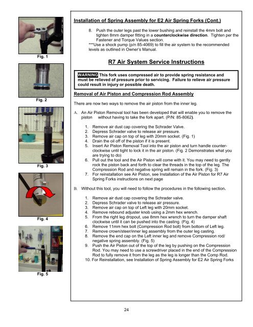 2007 Fork Service Manual - Manitou