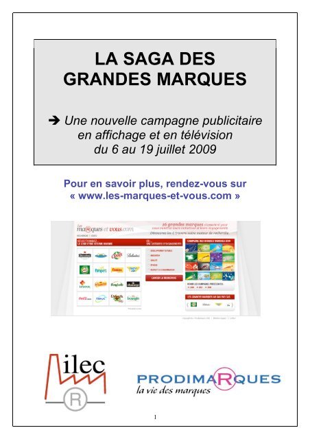 Une nouvelle campagne publicitaire en affichage et ... - Prodimarques