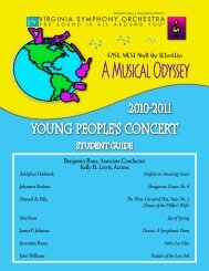 Young People's Concert - Virginia Symphony Orchestra