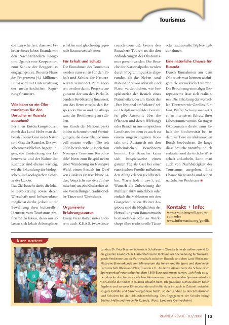 Ausgabe 2/2008 - Partnerschaft Ruanda