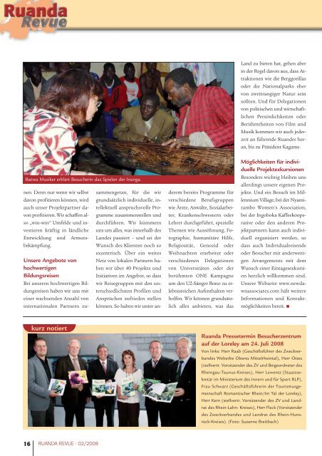 Ausgabe 2/2008 - Partnerschaft Ruanda