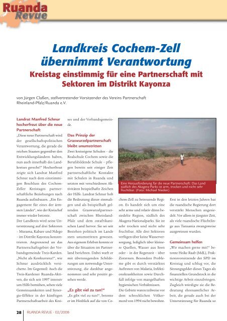 Ausgabe 2/2008 - Partnerschaft Ruanda