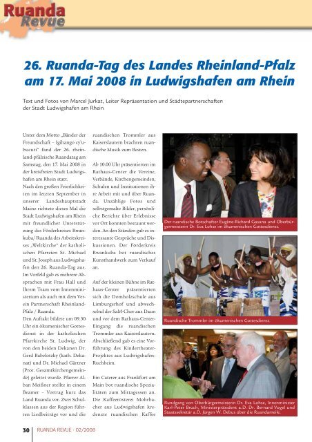 Ausgabe 2/2008 - Partnerschaft Ruanda