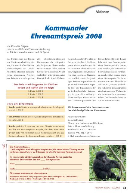 Ausgabe 2/2008 - Partnerschaft Ruanda