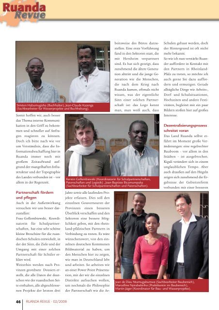 Ausgabe 2/2008 - Partnerschaft Ruanda