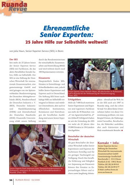 Ausgabe 2/2008 - Partnerschaft Ruanda