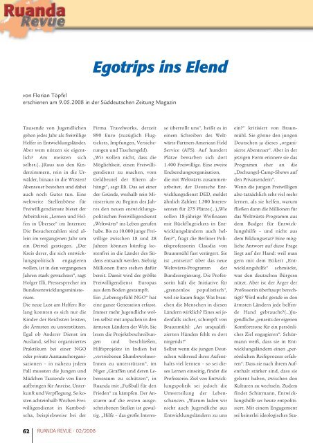 Ausgabe 2/2008 - Partnerschaft Ruanda