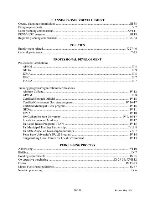 the municipal secretary desktop reference manual - Southwestern ...