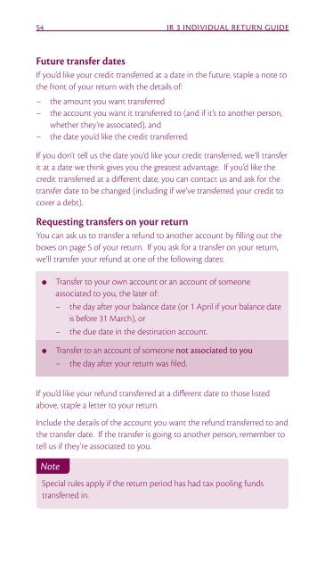 Individual income tax return guide 2011 - Inland Revenue Department