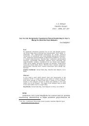 Saz Ve Söz Dergisinde Yayınlanan İsmail Hakkı Bey