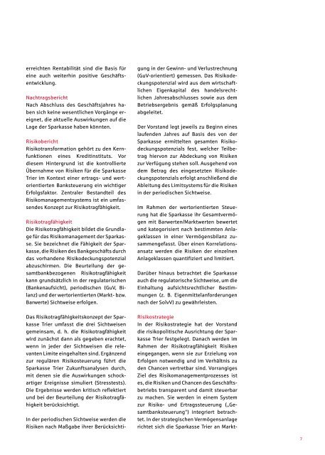 Geschäftsbericht 2009 - Sparkasse Trier