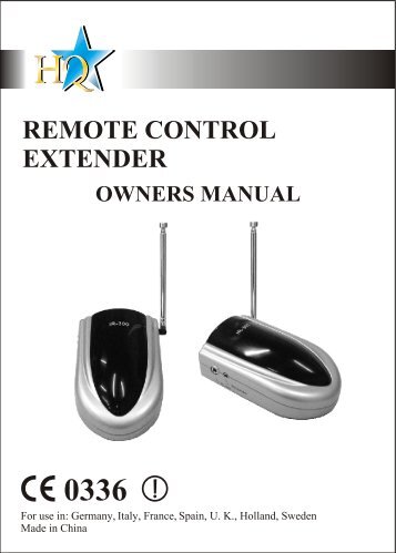 REMOTE CONTROL EXTENDER - Sun Electronics