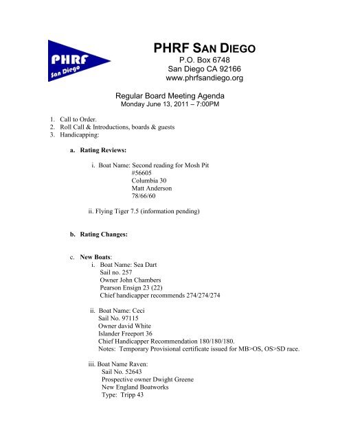 PHRF SAN DIEGO