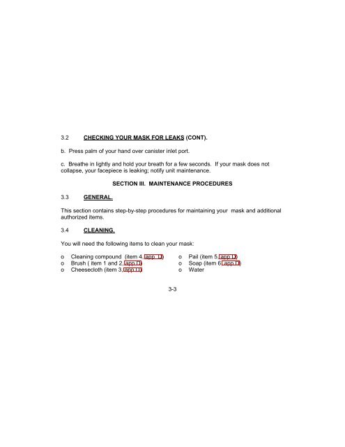 technical manual operator instructions