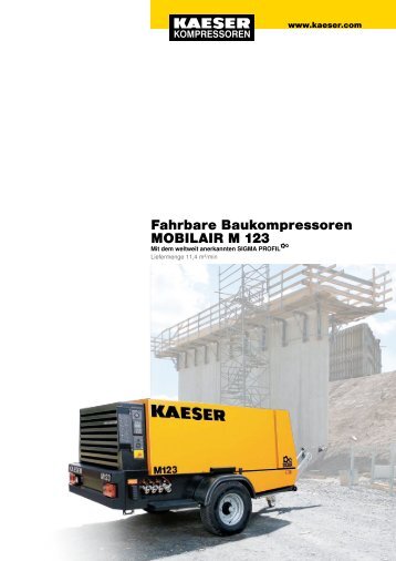 M 123 8.1–11.4 m³/min 285–405 cfm - KAESER KOMPRESSOREN ...