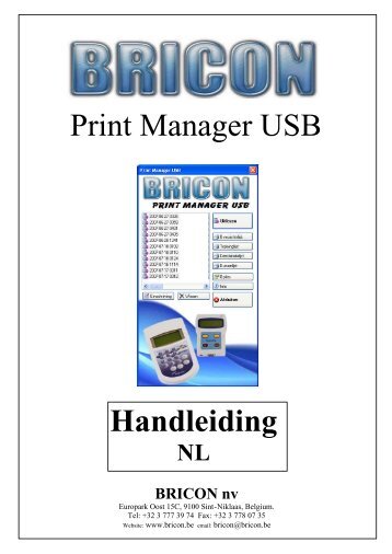 Print Manager USB - Bricon.be