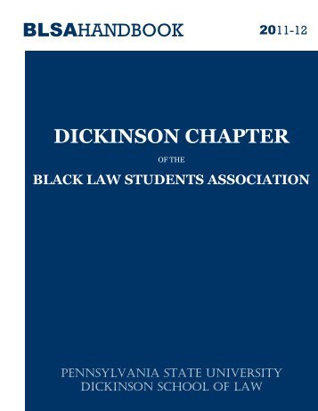 BLSA Membership Handbook - Penn State Law